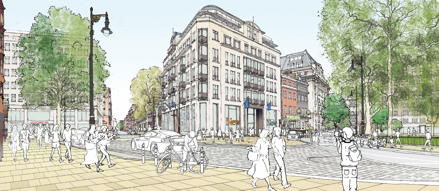 Berkeley Square, Mayfair – current proposals to create a better environment for pedestrians - 