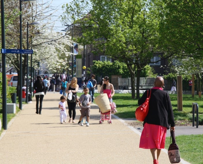 Margaret McMillan Park – the route between Deptford High Street and New Cross Station has become more appealing - 