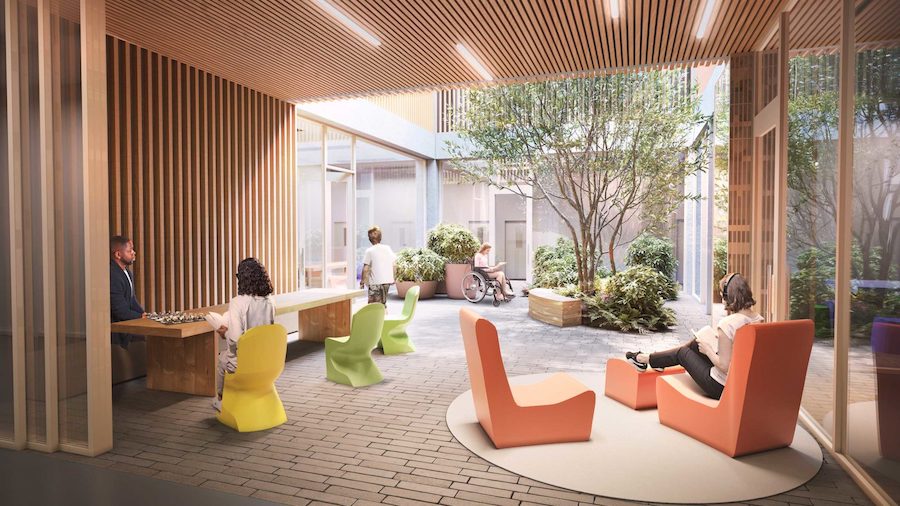 Cambridge Children's Hospital, Winter garden - White Arkitekter