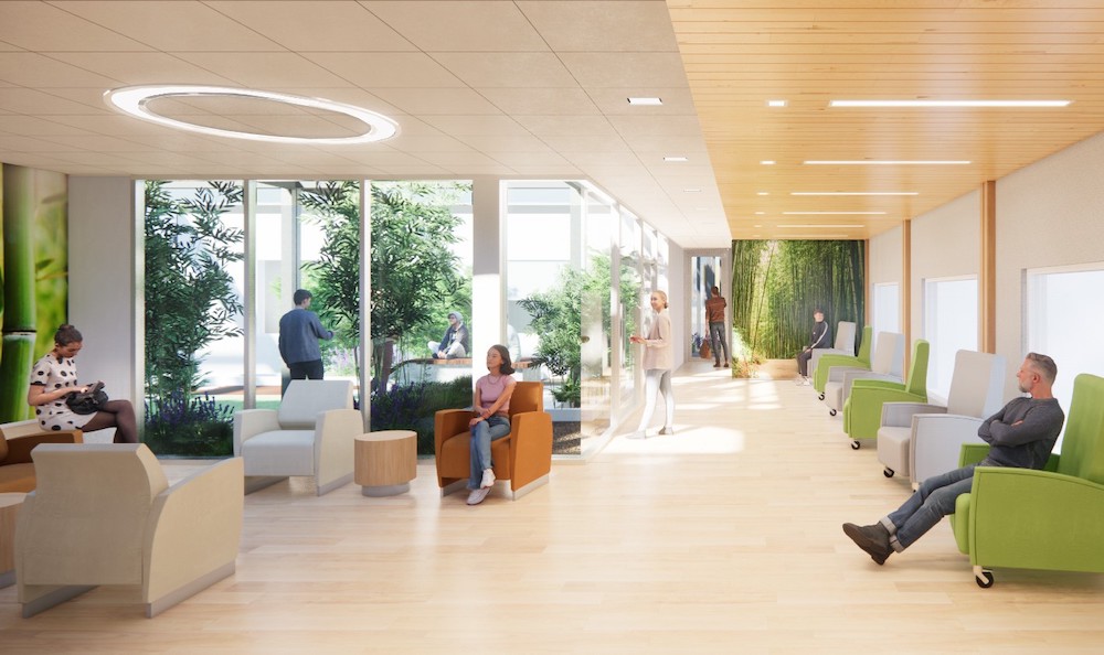 Figure 5: Stantec: Therapeutic milieu including garden patio - Stantec