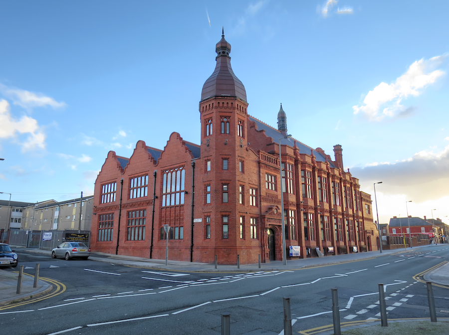 The restored Florence Institute building (the Florrie), December 2014, one of the community groups that received £25,000 - Thebrid on Wikipedia; CC licence: https://creativecommons.org/licenses/by-sa/4.0/