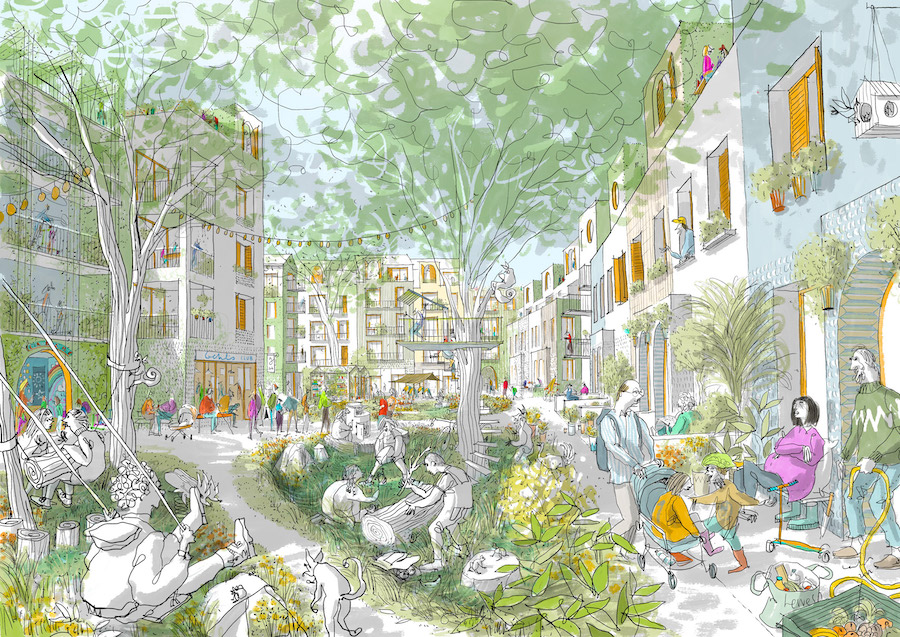  - Human Nature and Periscope. Sketch by Carlos Penálver